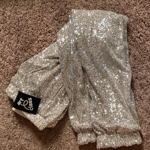 Sequin joggers NWT - fits like a woman XXS